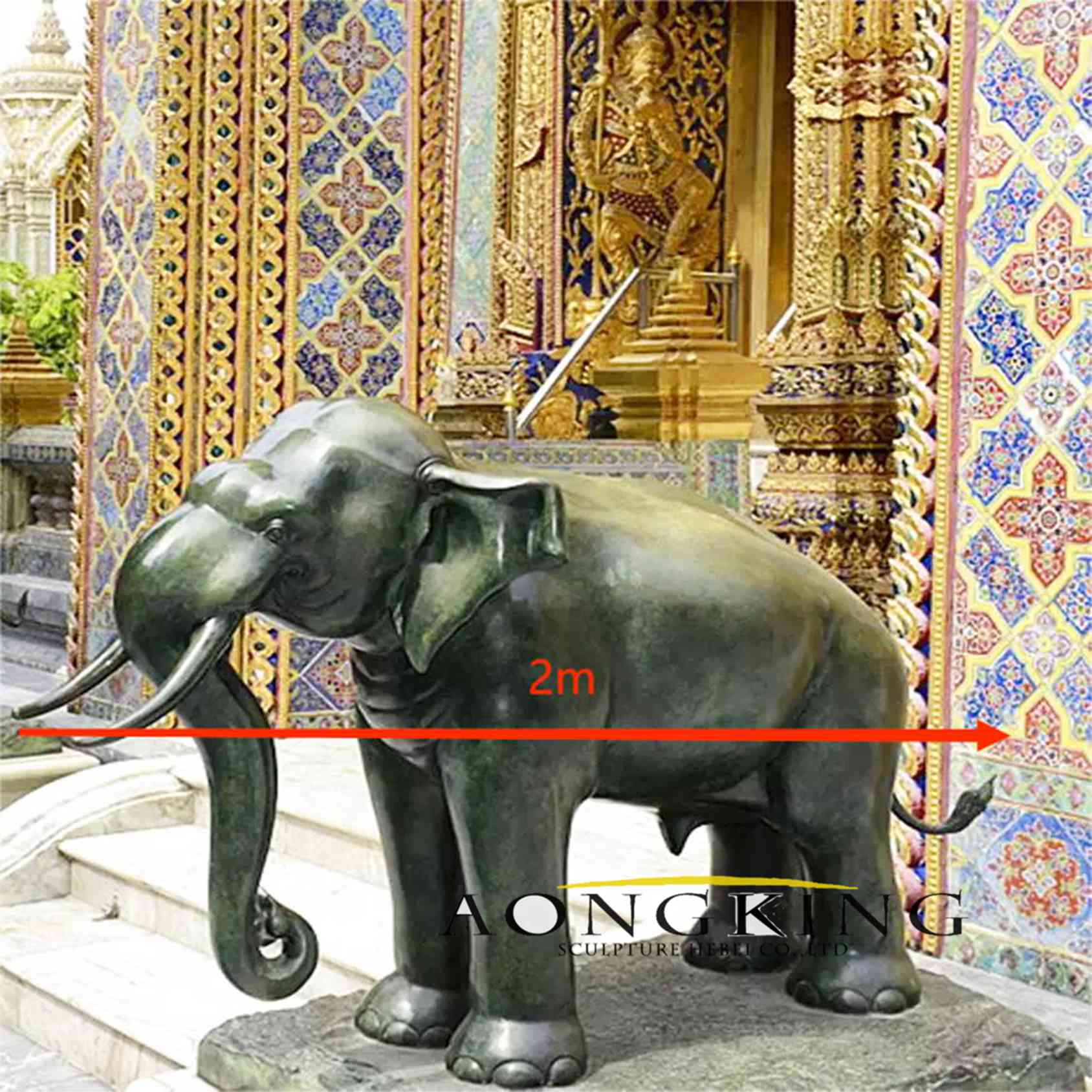 elephant sculpture brass