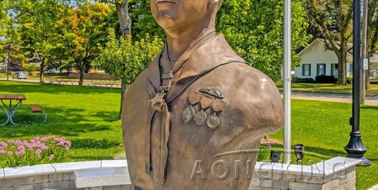bronze Medal of Honor William R. Charette statue