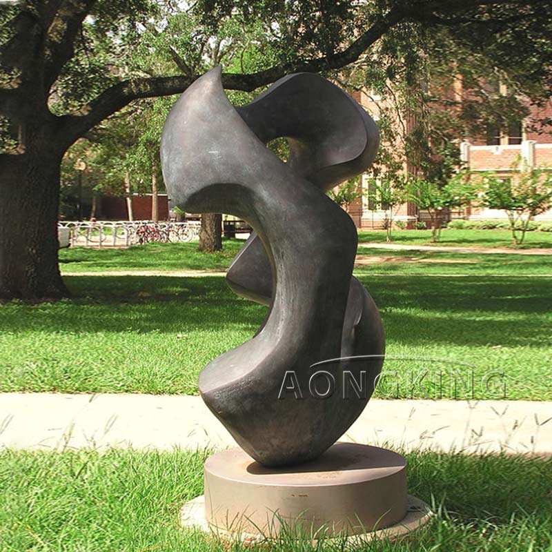 bronze abstract Migration sculpture by Allan Houser