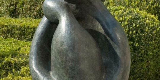 bronze sculpture Affection by Mieke DeWeerdt for sale
