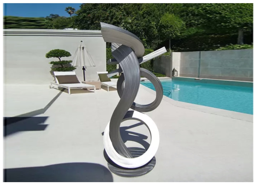 Stainless Steel Swimming Pool Art Decor Sculpture