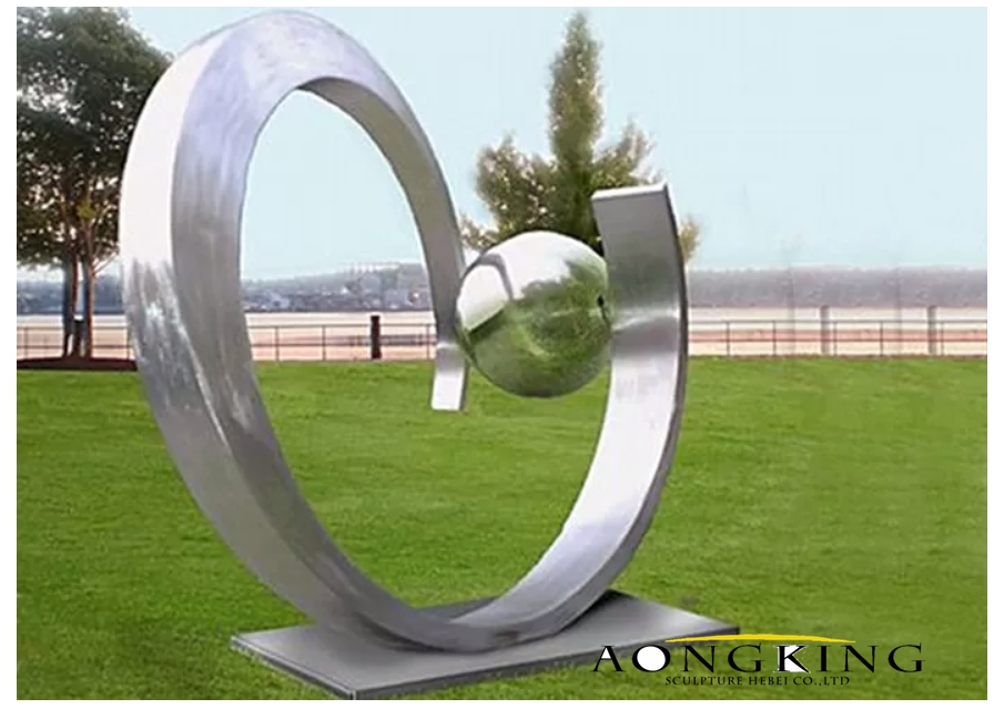 Stainless Steel Heart Shape Sculpture