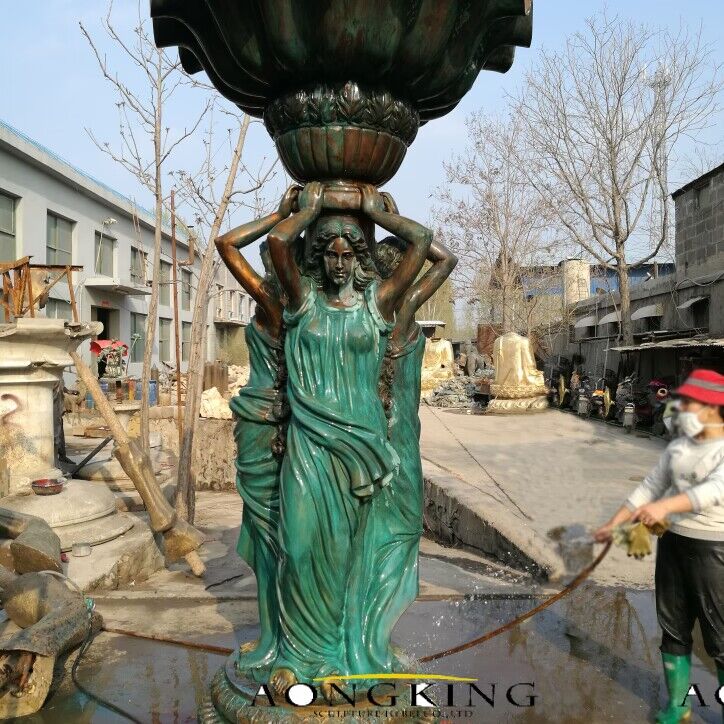 Aonkging finished women water fountain sculpture 2