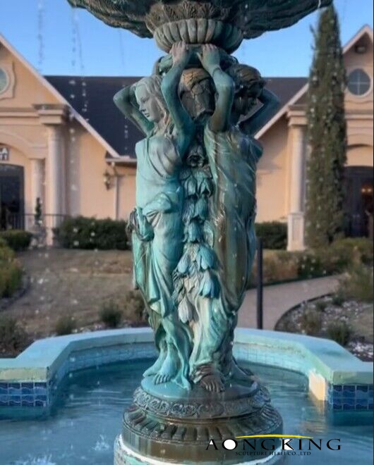 female fountain sculpture
