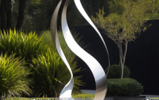 large szie stainless steel garden sculpture decor