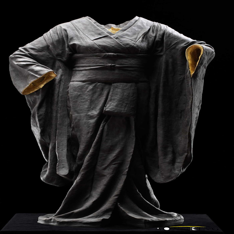 classical-style clothing sculpture