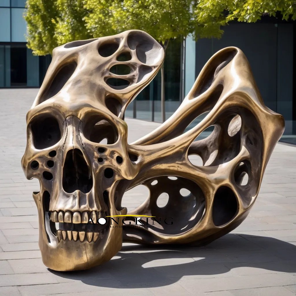 bones skull sculpture