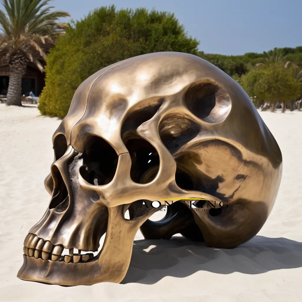 skull art sculpture